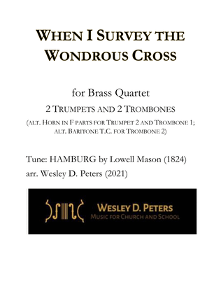 When I Survey the Wondrous Cross (Brass Quartet)