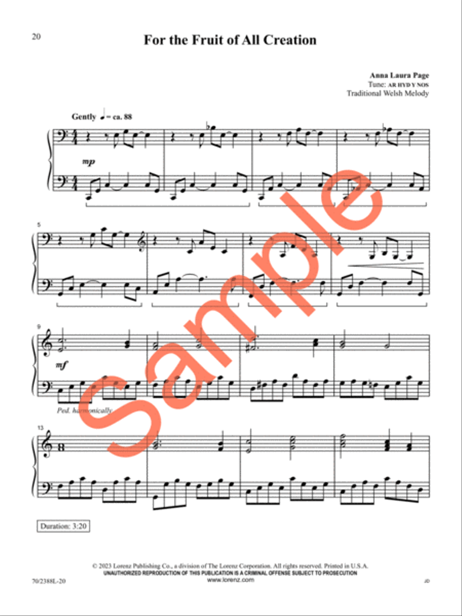 O God, Beyond All Praising Piano Solo scores gallery preview page 17