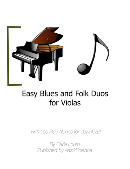 Easy Blues, tango and Folk Duos for Violas image number null