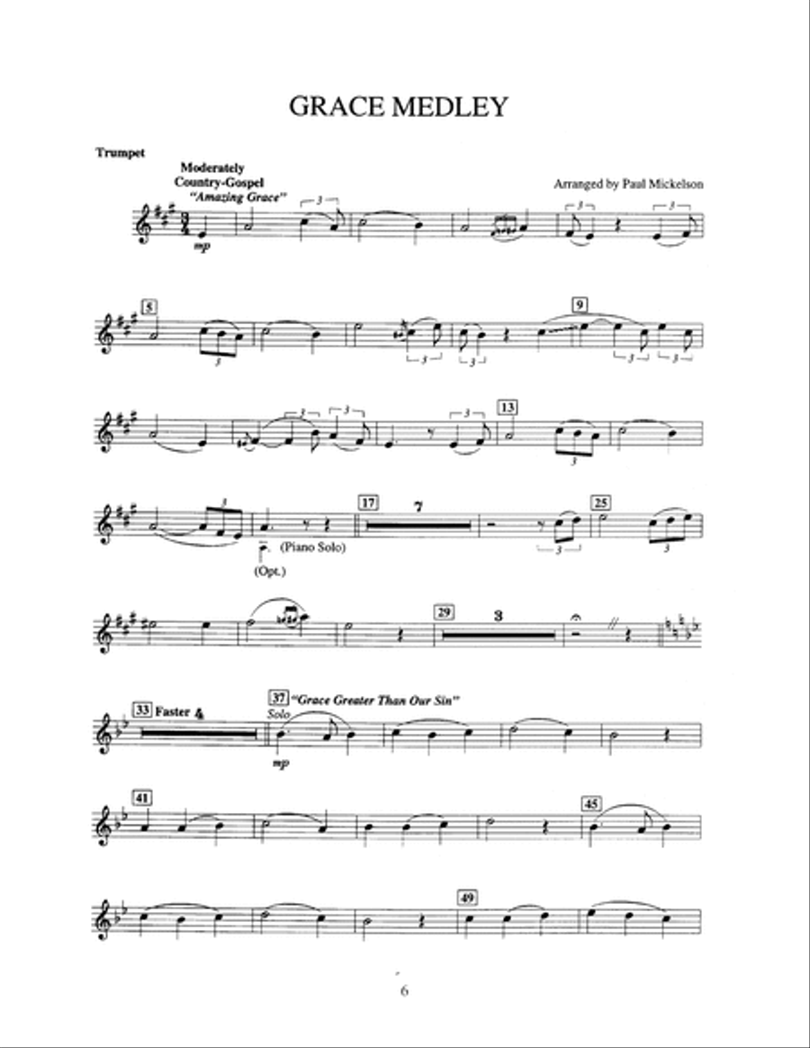 Gospel Trumpet Gospel Trumpet Trumpet Solo scores gallery preview page 6