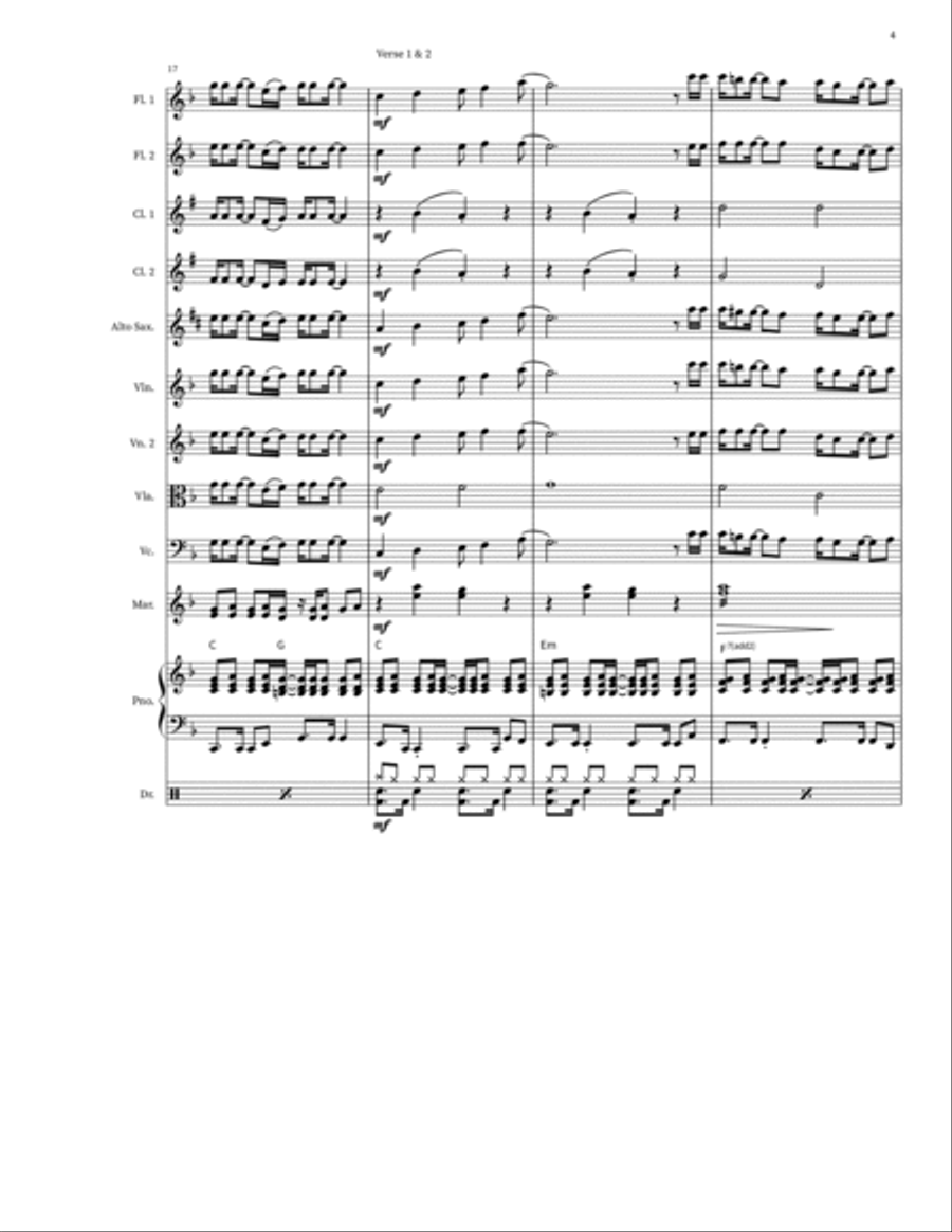 Come On Eileen Come On Eileen Large Ensemble scores gallery preview page 4