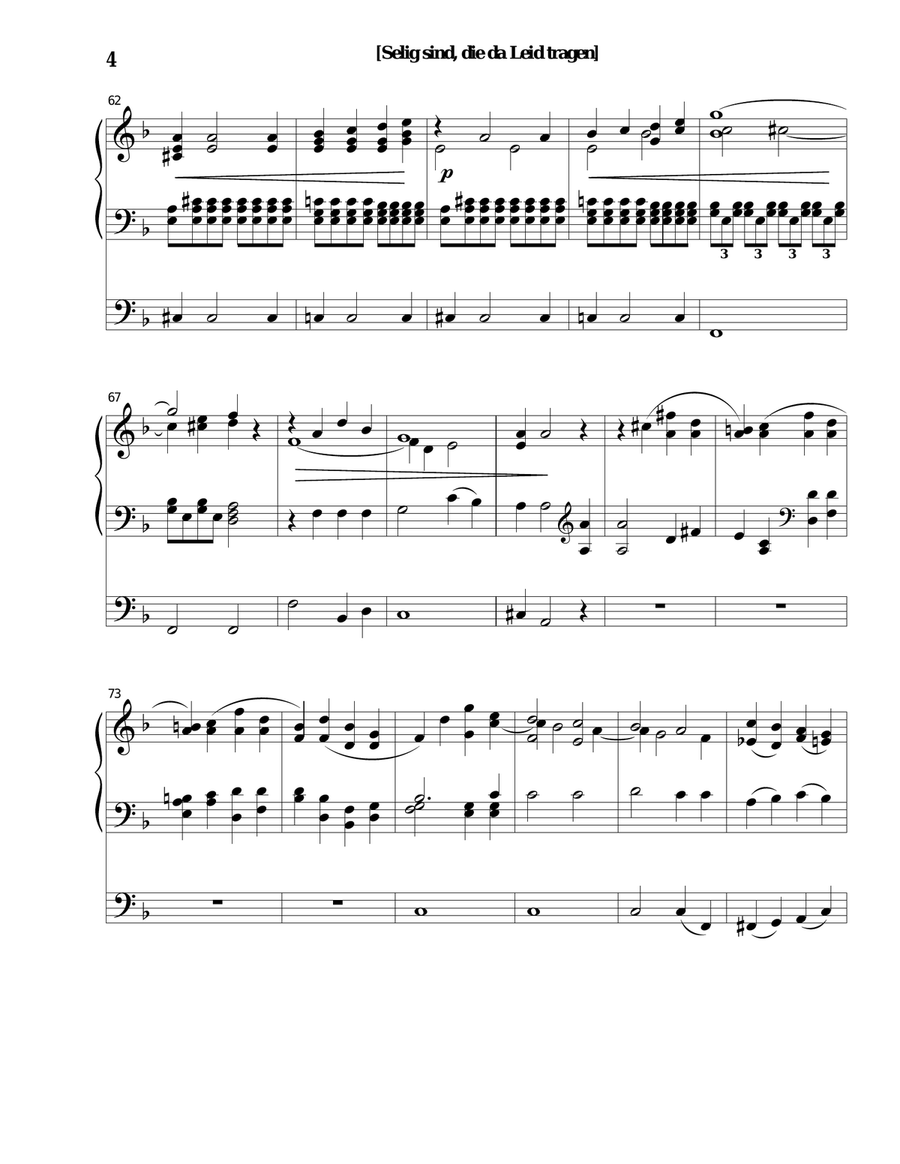 The Brahms Requiem Small Ensemble scores gallery preview page 4