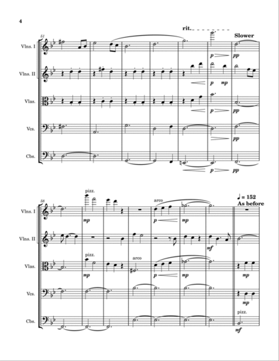 Look For The Light String Quintet scores gallery preview page 4