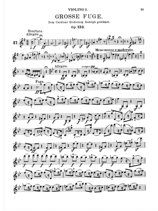 Beethoven: String Quartet, Op. 133 No. 17