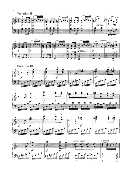 Six Variations, Op. 107/7