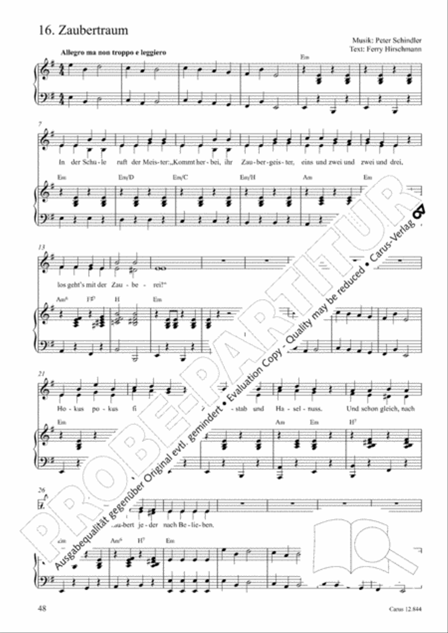 Gruselmonsterzaubersongs. Heft II Children's Choir scores gallery preview page 49