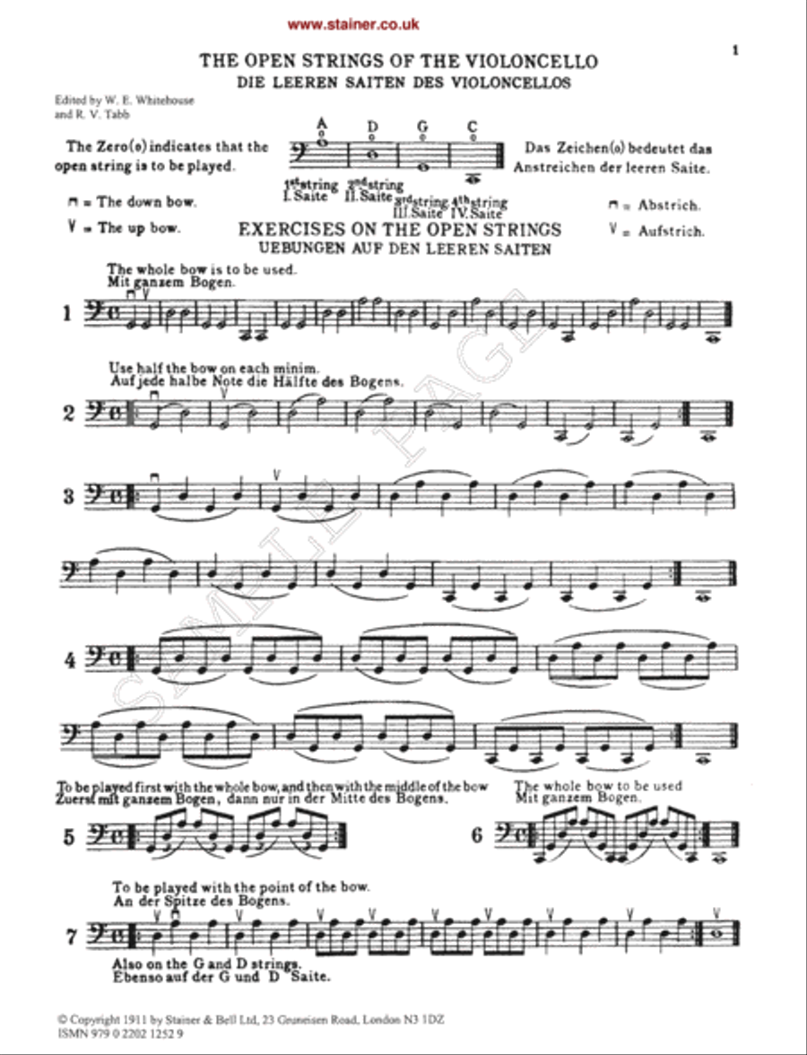 Cello Method. Book 1 Cello scores gallery preview page 2