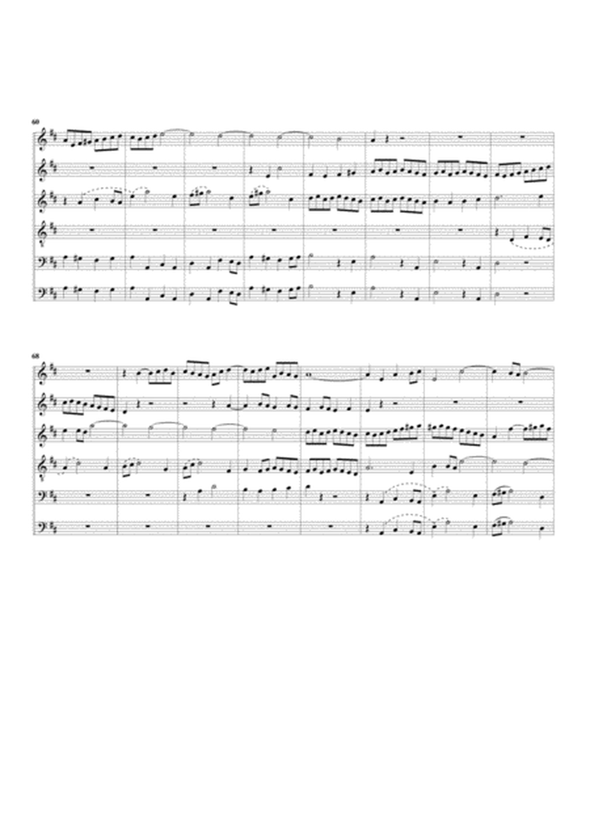 Coro: Es ist dir gesagt, Mensch, was gut ist from Cantata BWV 45 (arrangement for 6 recorders)