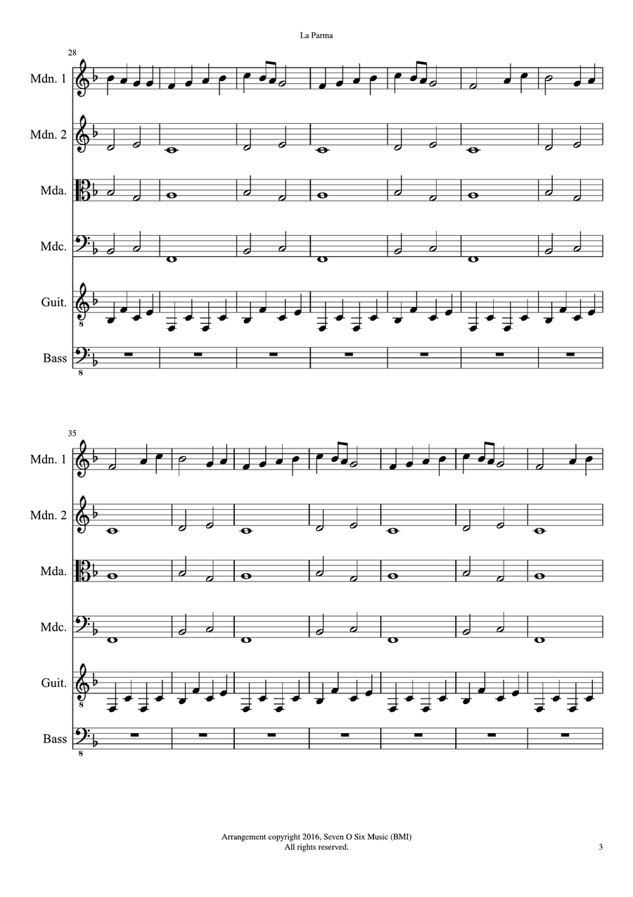 La Parma Mandolin scores gallery preview page 4