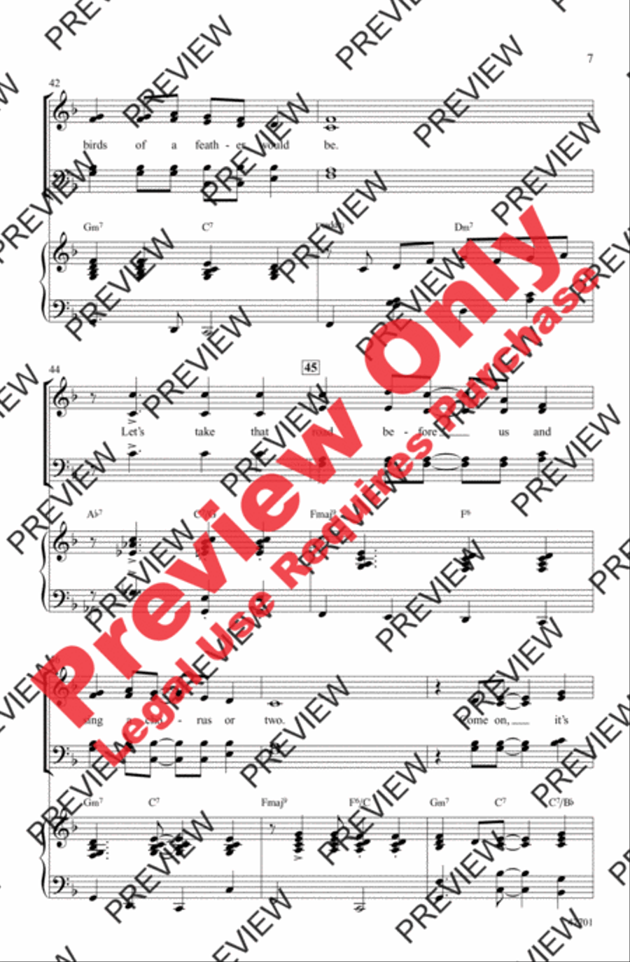 Sleigh Ride 4-Part scores gallery preview page 7