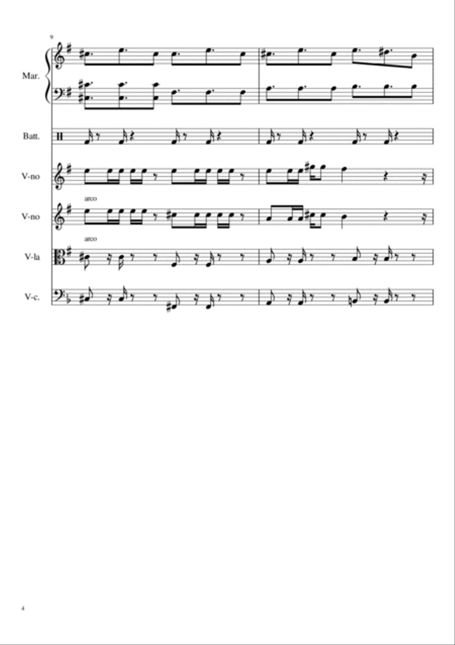 Shape Of You Shape Of You String Quartet scores gallery preview page 4