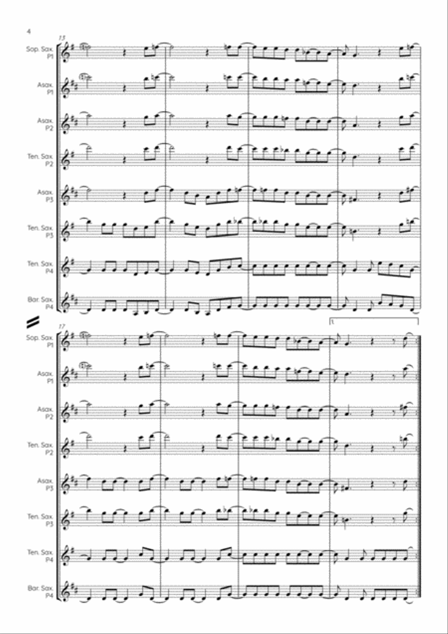 Get Back Woodwind Quartet scores gallery preview page 4