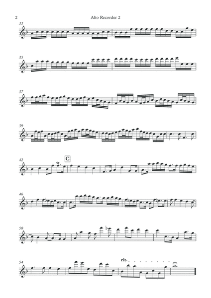 Pachelbel - Canon in D (Kanon) - arranged for recorder quartet image number null