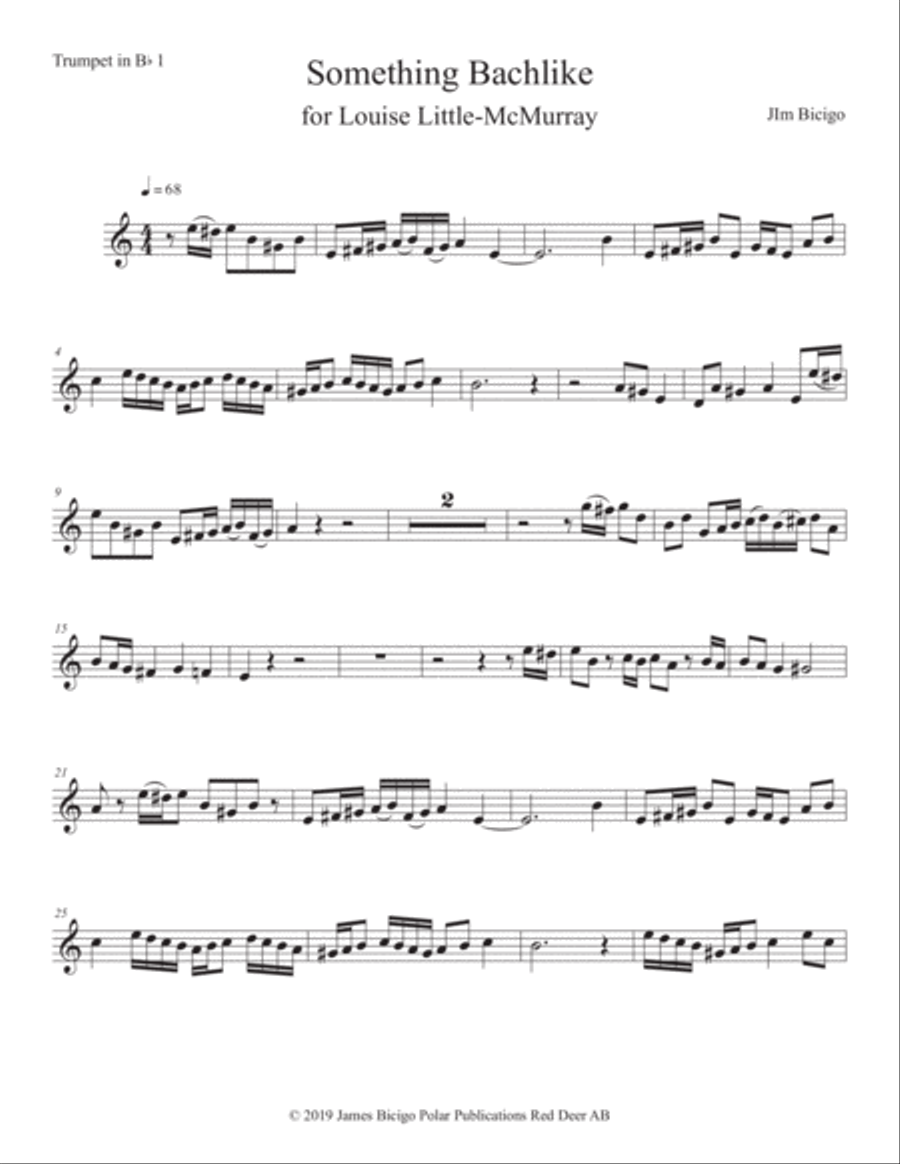 Something Bachlike Something Bachlike Horn scores gallery preview page 5