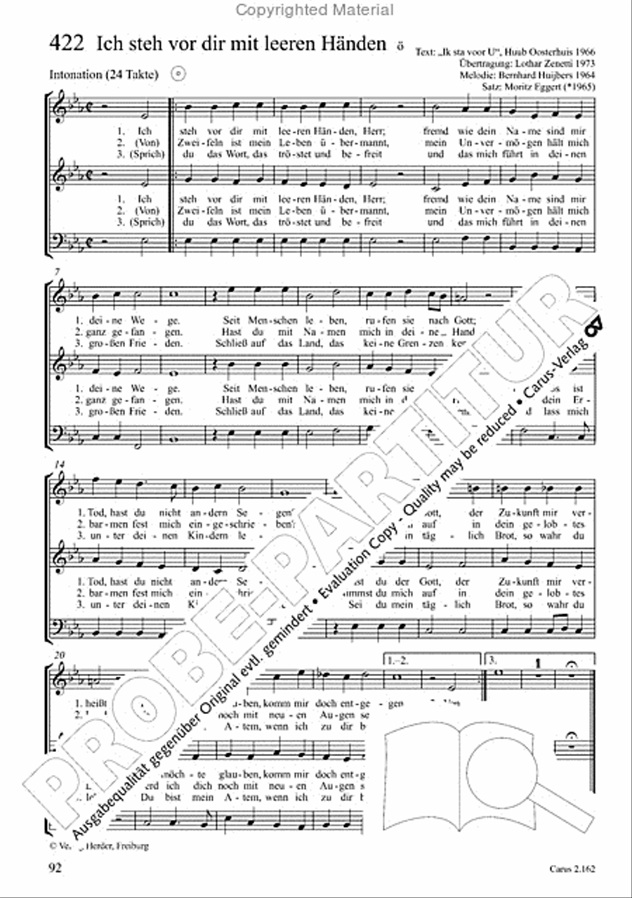Chorbuch Gotteslob SAM 3-Part scores gallery preview page 93