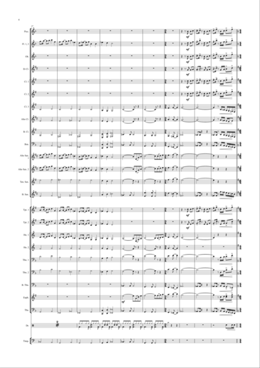 Fantasmic! Concert Band scores gallery preview page 4