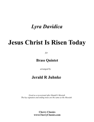Book cover for Jesus Christ is Risen Today for Brass Quintet