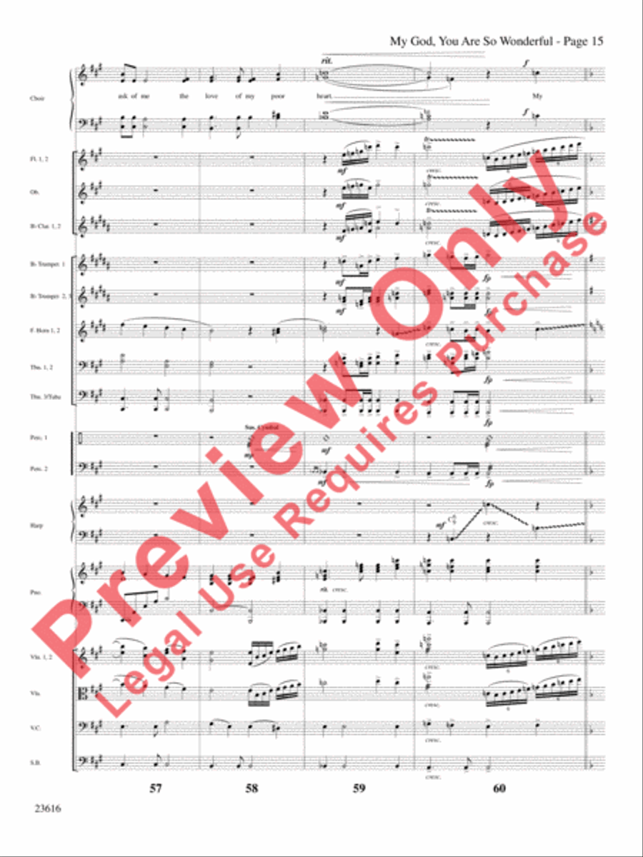 My God, You Are So Wonderful Choir scores gallery preview page 16