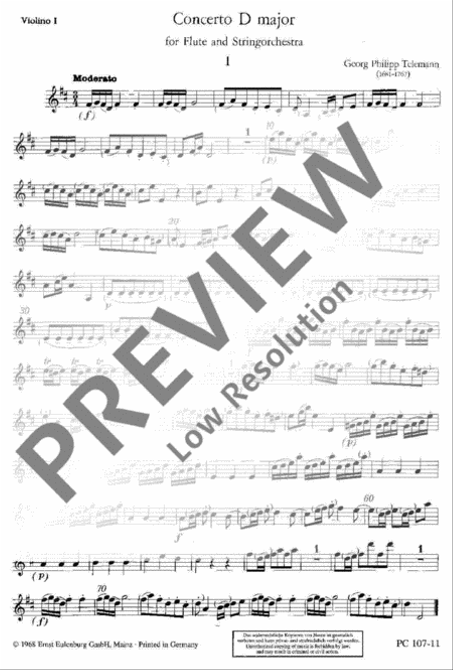Concerto D major Violin scores gallery preview page 2