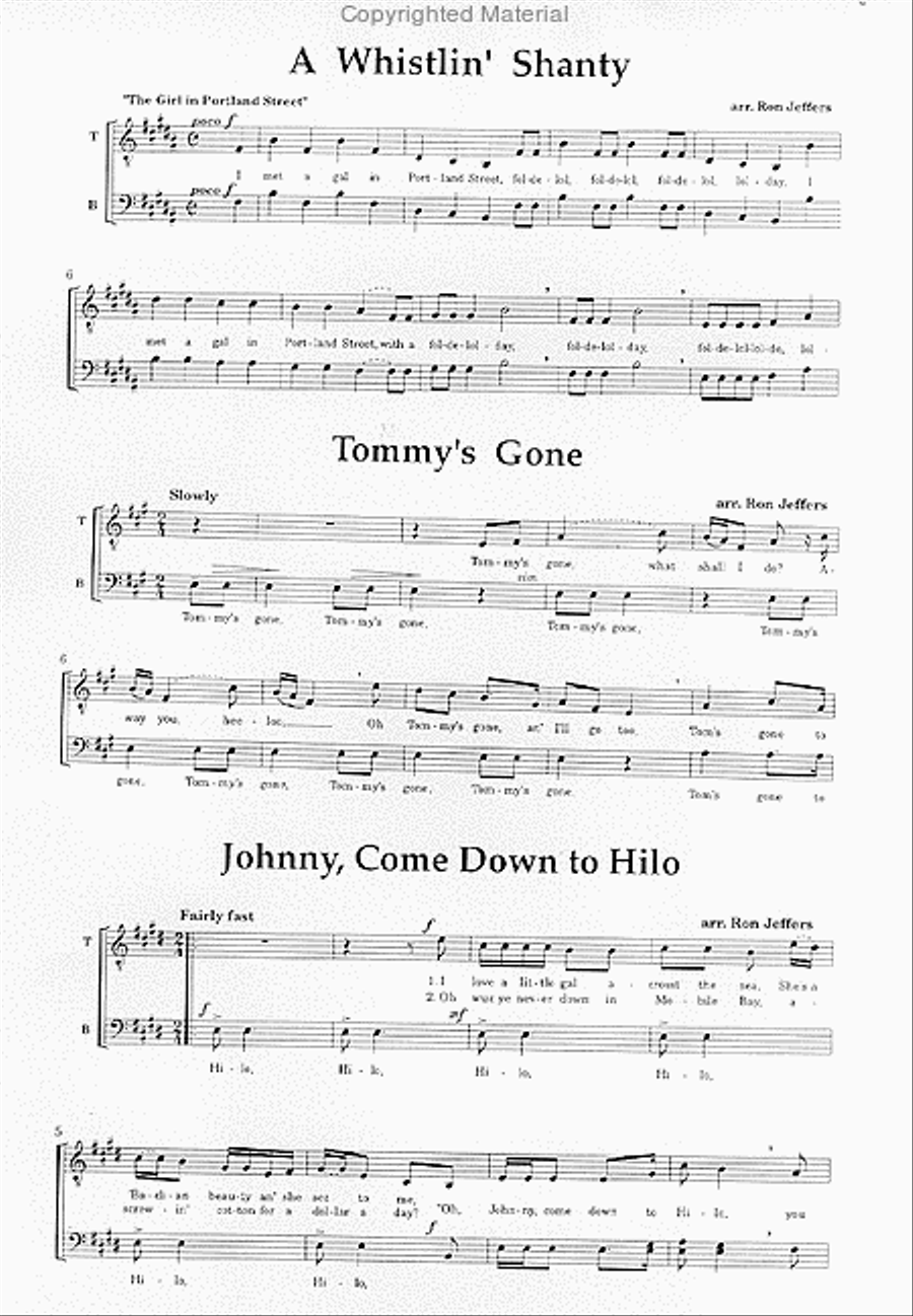 sea shanties sea shanties TTB scores gallery preview page 2