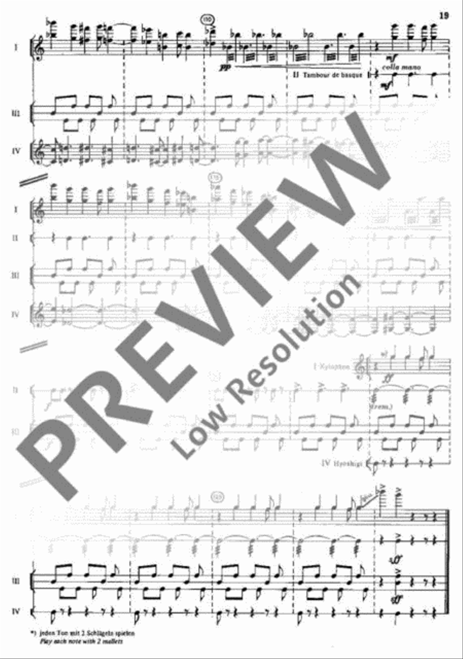 Katalog IV Percussion scores gallery preview page 20