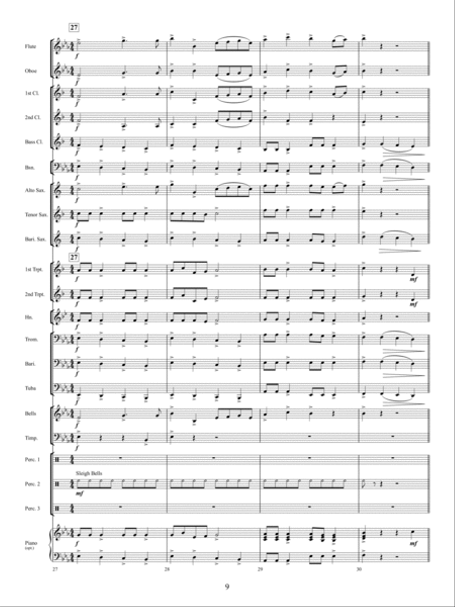 The Twelve Songs of Christmas Concert Band scores gallery preview page 8