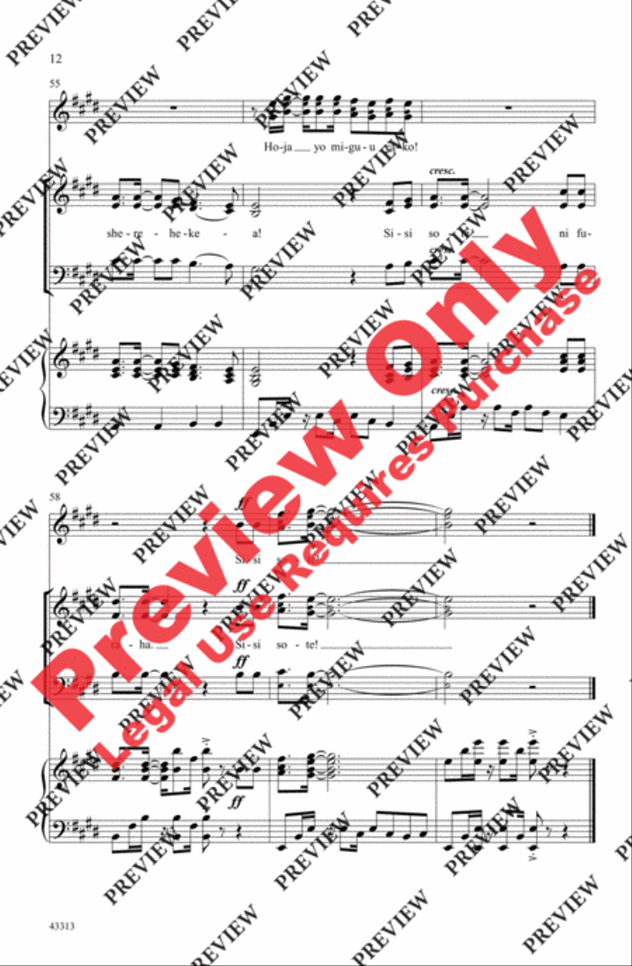 Sisi Sote Sisi Sote 3-Part scores gallery preview page 23