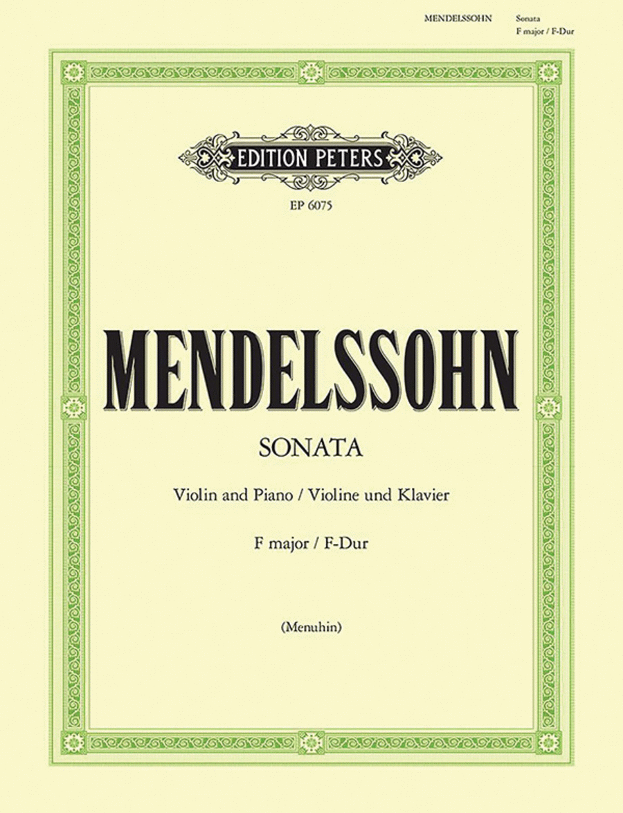 Sonata For Violin And Piano Violin Solo scores gallery preview page 1