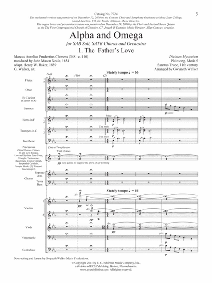Alpha and Omega (Downloadable Orchestra Score)