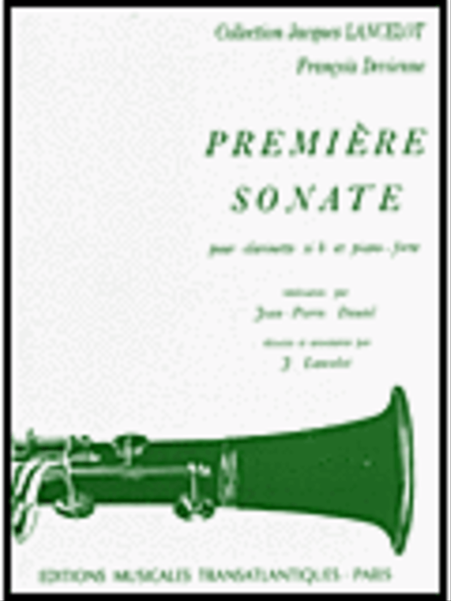 Sonata No. 1 Clarinet Solo scores gallery preview page 1