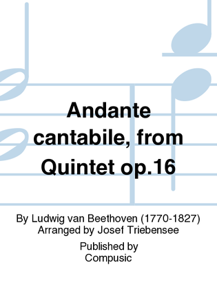 Andante cantabile, from Quintet op.16