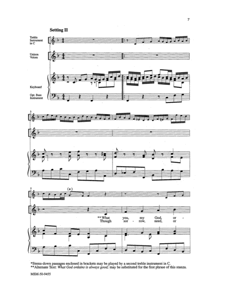 What You, My God, Ordain Is Good (Choral Score)