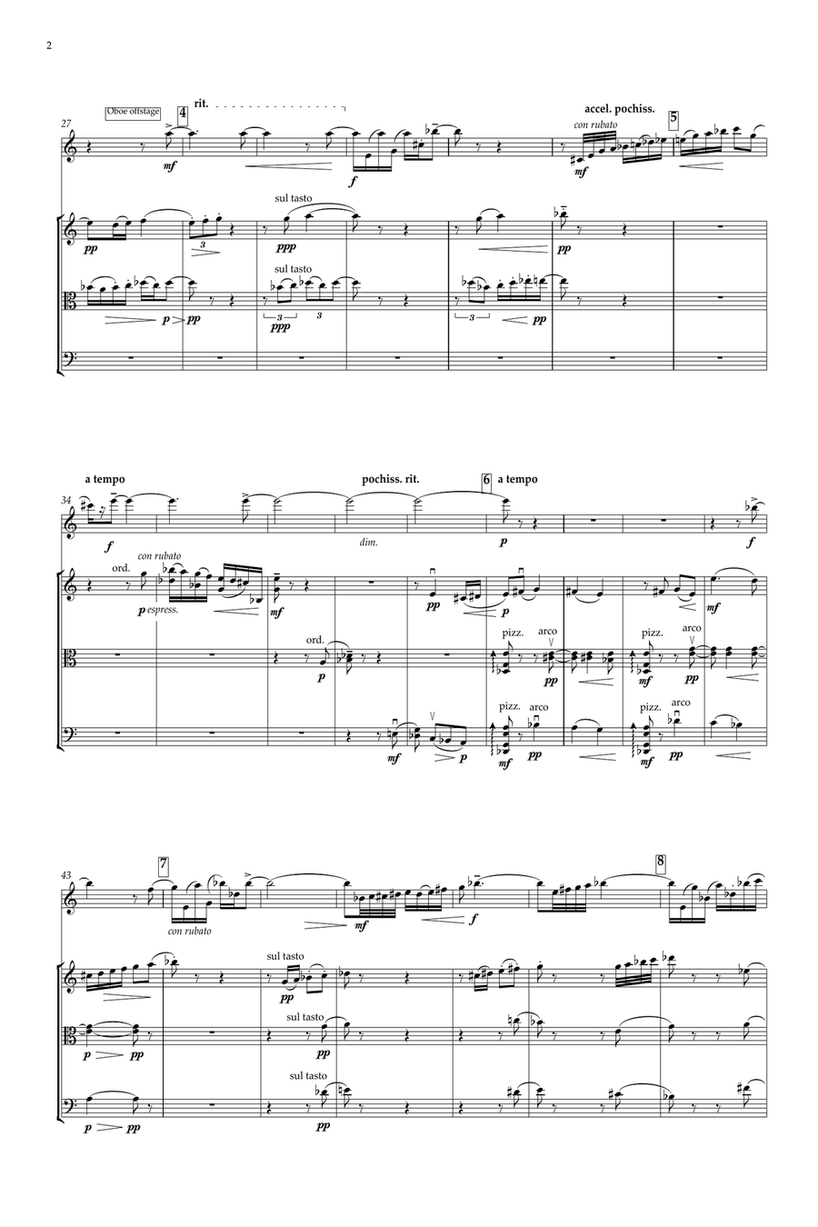 Cantilena for Oboe Quartet (full score) Woodwind Quartet scores gallery preview page 2