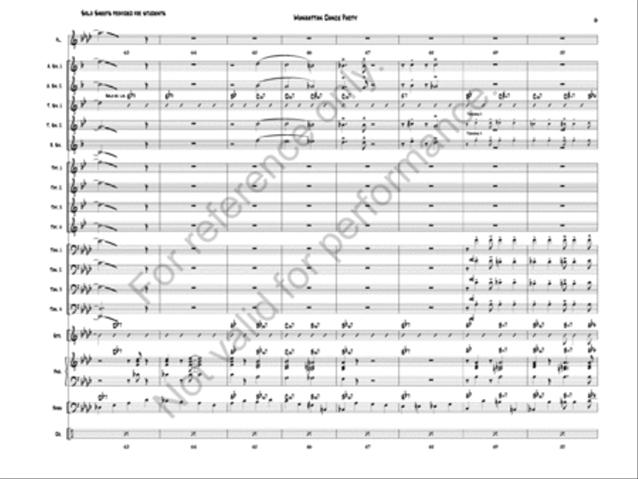 Manhattan Dance Party Jazz Ensemble scores gallery preview page 8