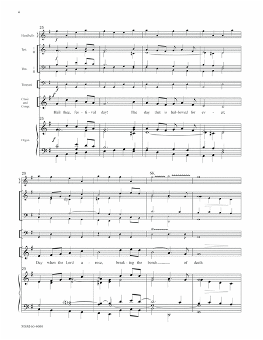 Hail Thee, Festival Day Hail Thee, Festival Day Choir scores gallery preview page 4