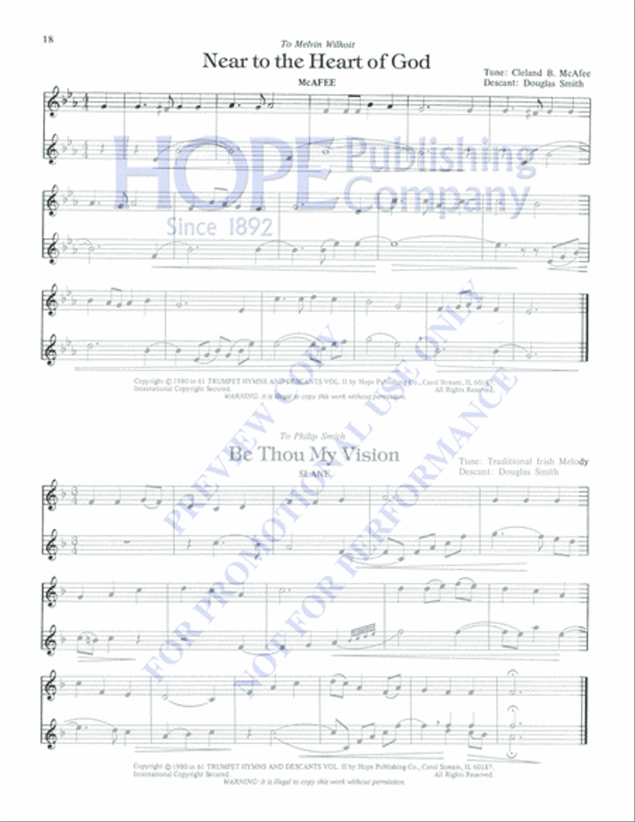 61 Trumpet Hymns and Descants, Vol. 2 Trumpet Solo scores gallery preview page 20