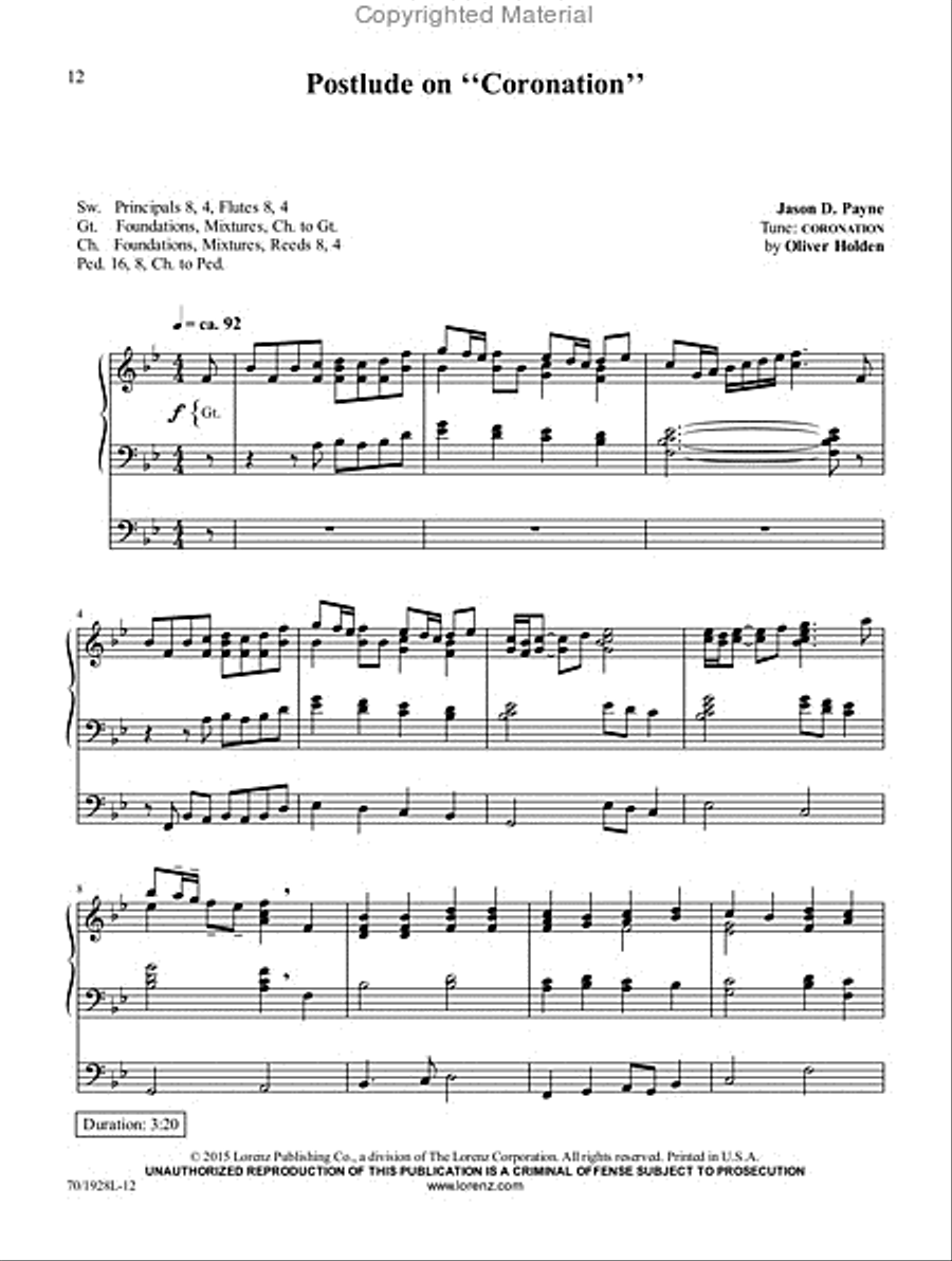 Jubilation! Jubilation! Organ Solo scores gallery preview page 7