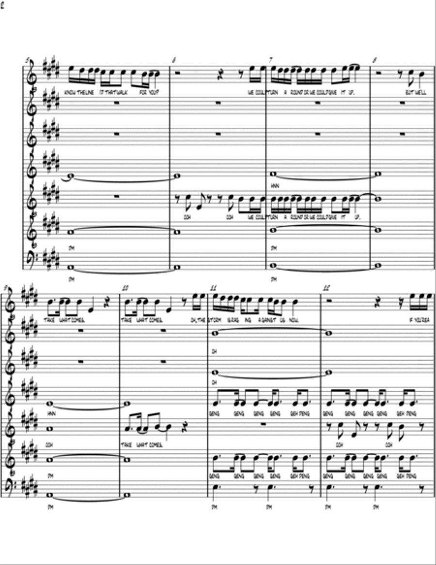 Walking The Wire 4-Part scores gallery preview page 2