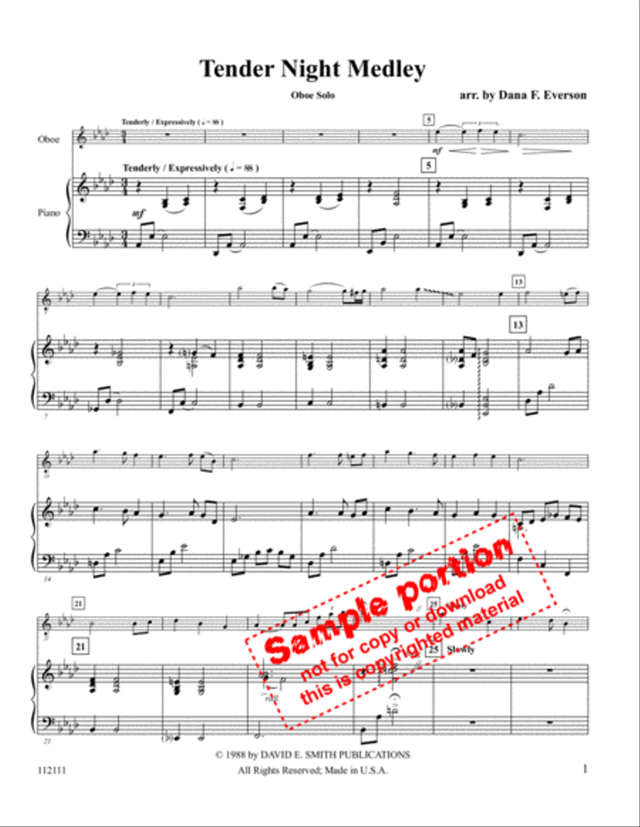 Tender Night Medley Flute scores gallery preview page 2