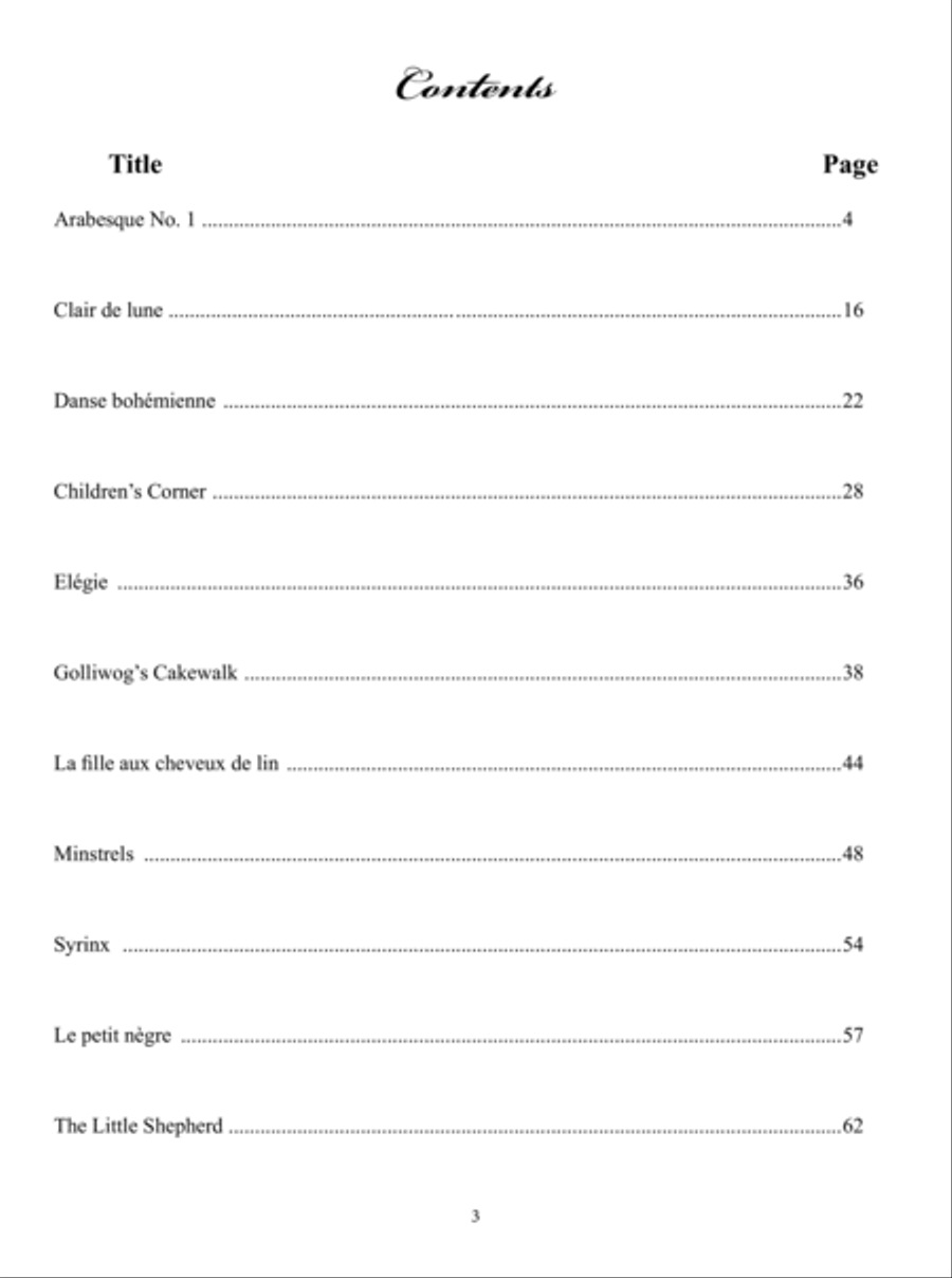 The Music of Debussy for Solo Guitar Guitar Solo scores gallery preview page 4