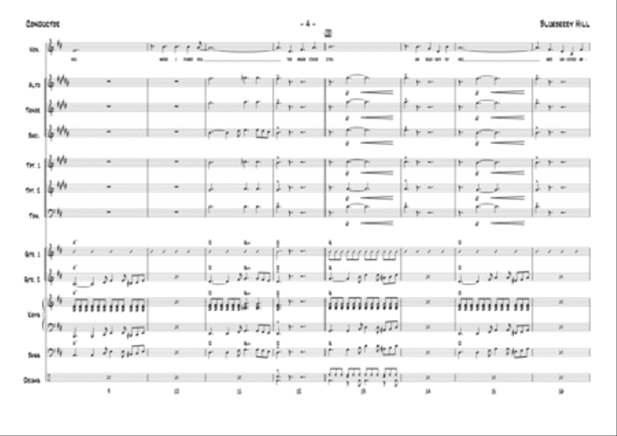 Blueberry Hill Tenor Saxophone scores gallery preview page 4
