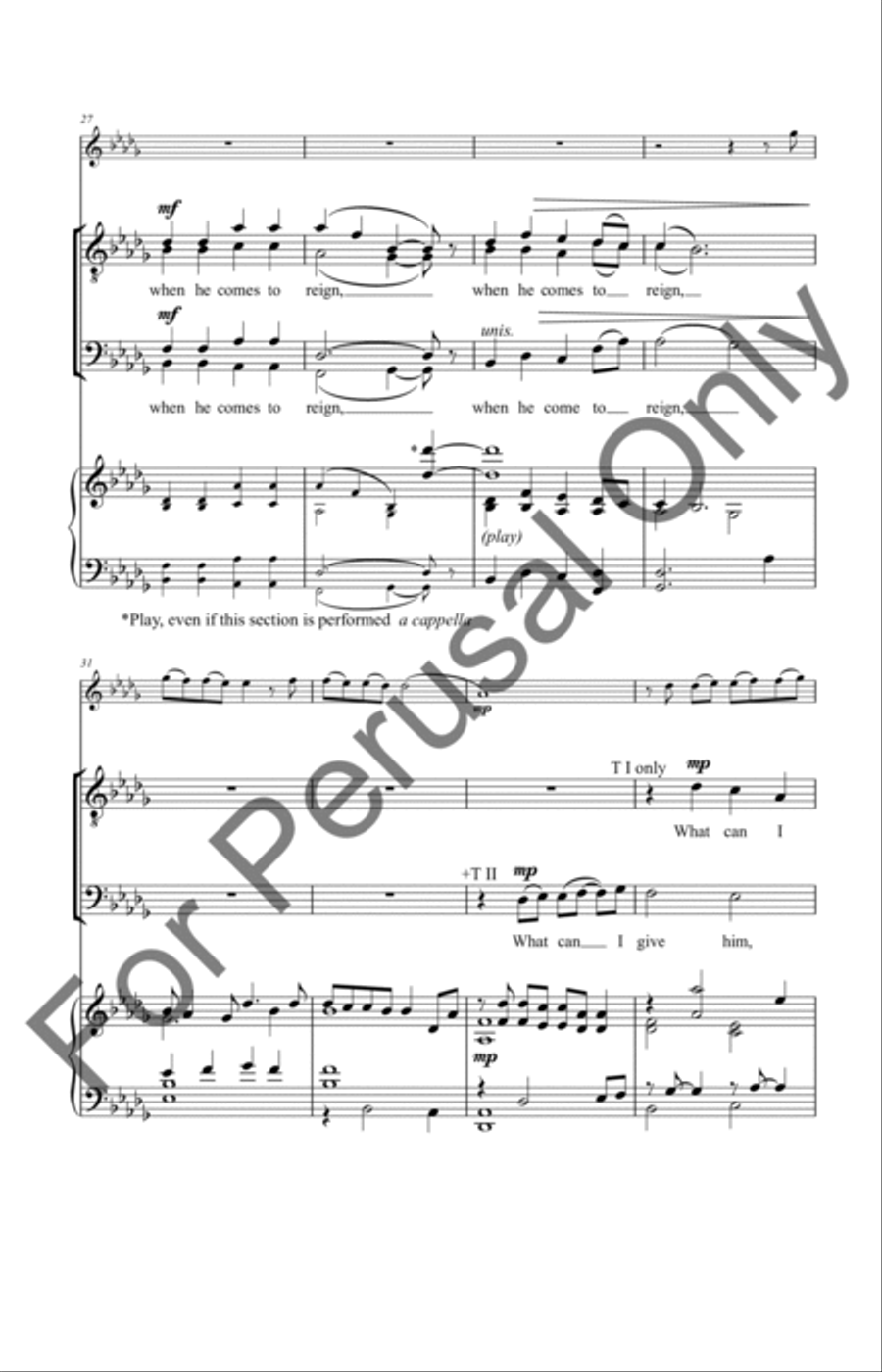 In The Bleak Midwinter (Choral Score) TTBB scores gallery preview page 5