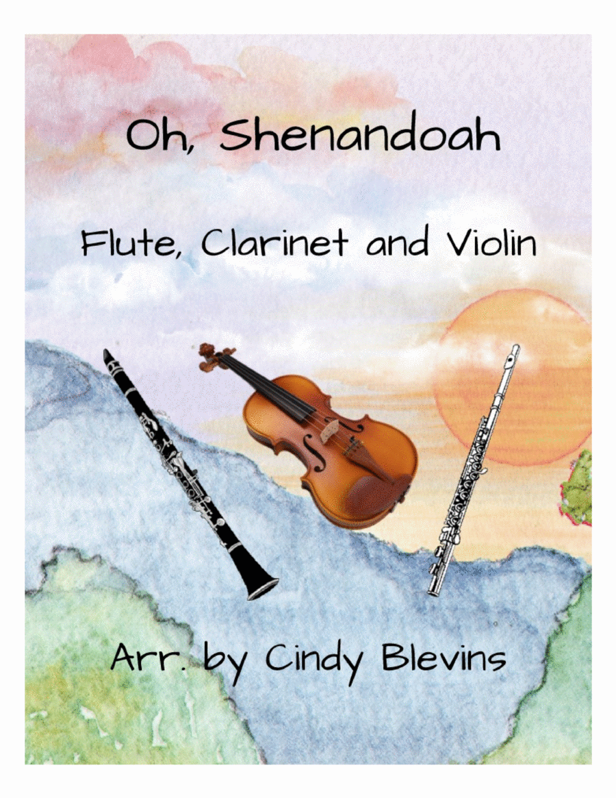 Oh, Shenandoah, for Flute, Clarinet and Violin image number null