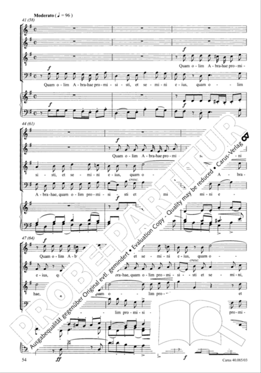 Missa pro defunctis Missa pro defunctis 4-Part scores gallery preview page 55