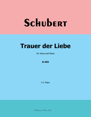 Trauer der Liebe, by Schubert, in C Major