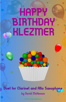 Happy Birthday Klezmer, for Clarinet and Alto Saxophone Duet
