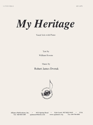 Book cover for My Heritage - Voc Solo-pno