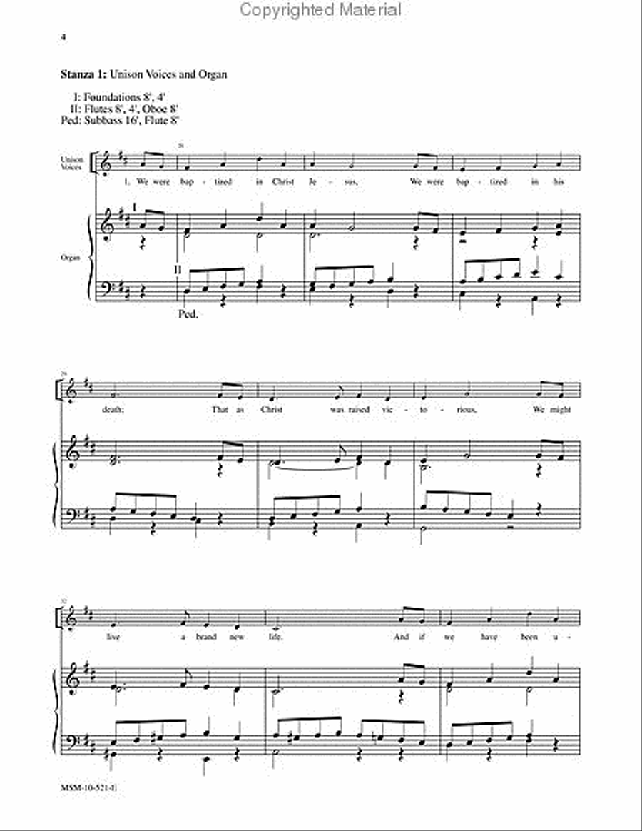 We Were Baptized in Christ Jesus Choir scores gallery preview page 4