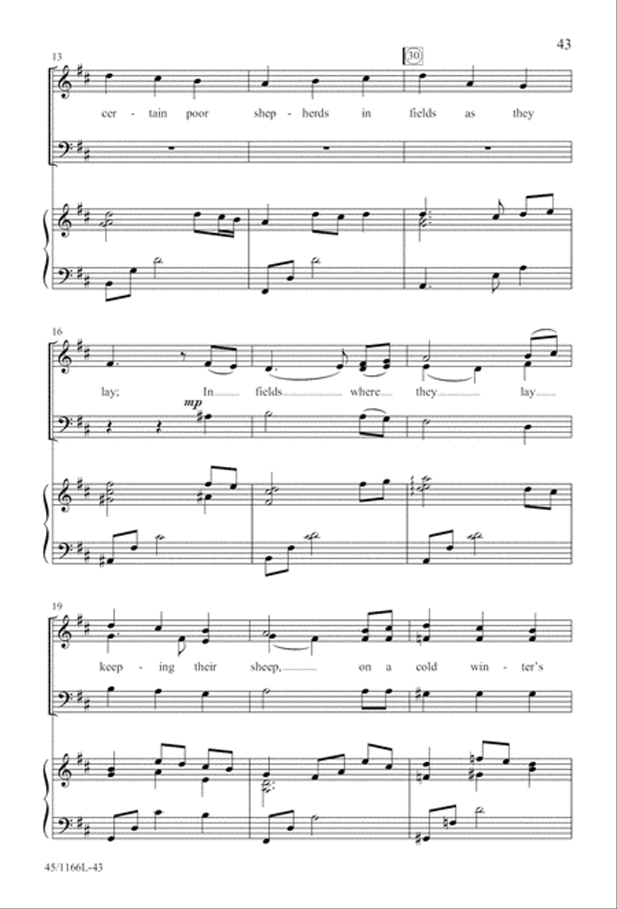 12 Carols for about 12 Singers 3-Part scores gallery preview page 44