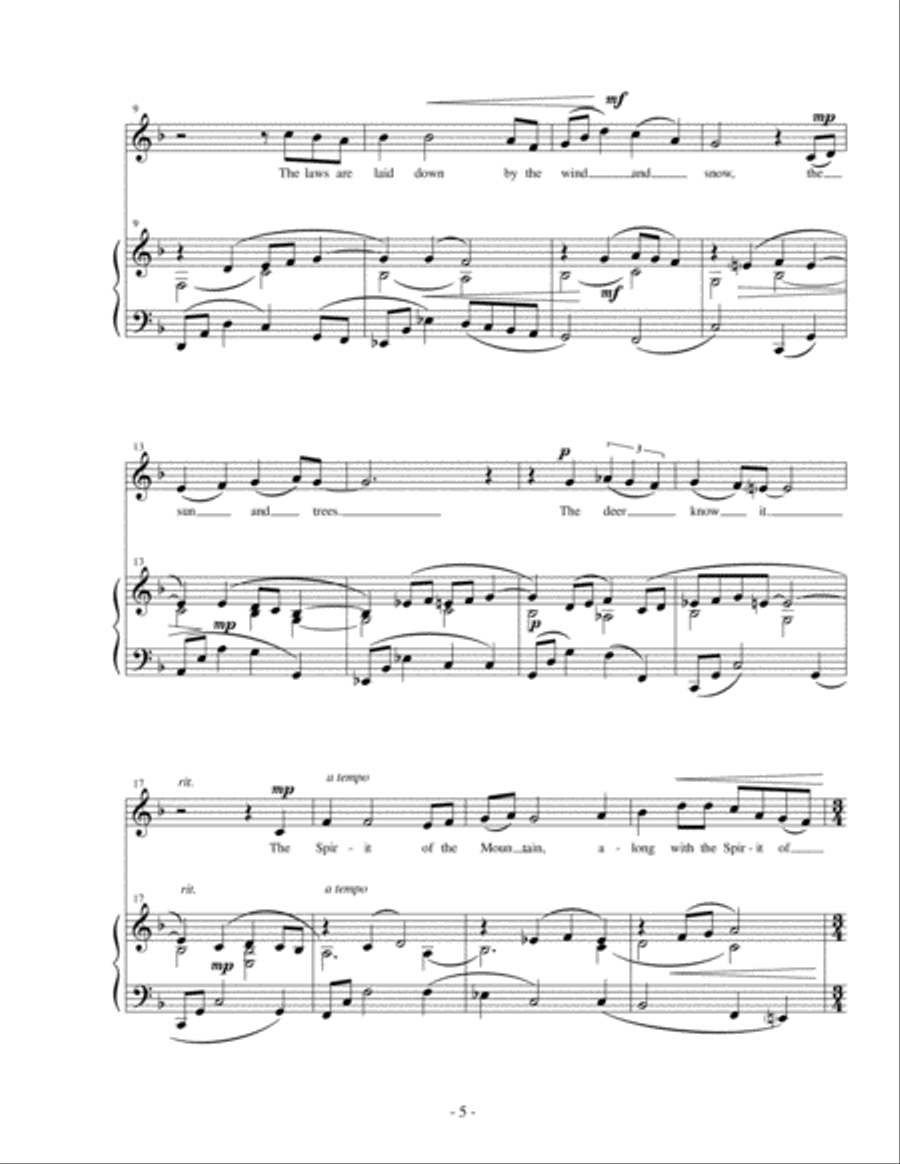 In the Shadow of a Mountain Voice scores gallery preview page 5